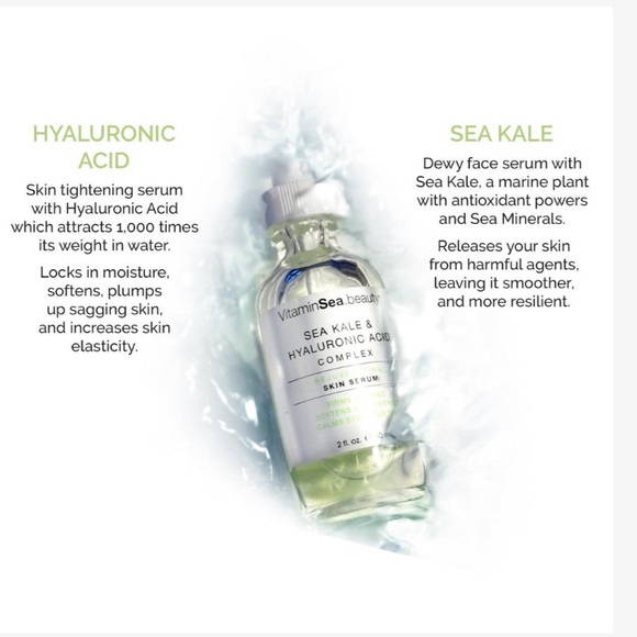 Vitamins and Sea Sea Kale & Hyaluronic Acid Rejuvenating Skin Serum 60ml SEALED - Picture 4 of 8